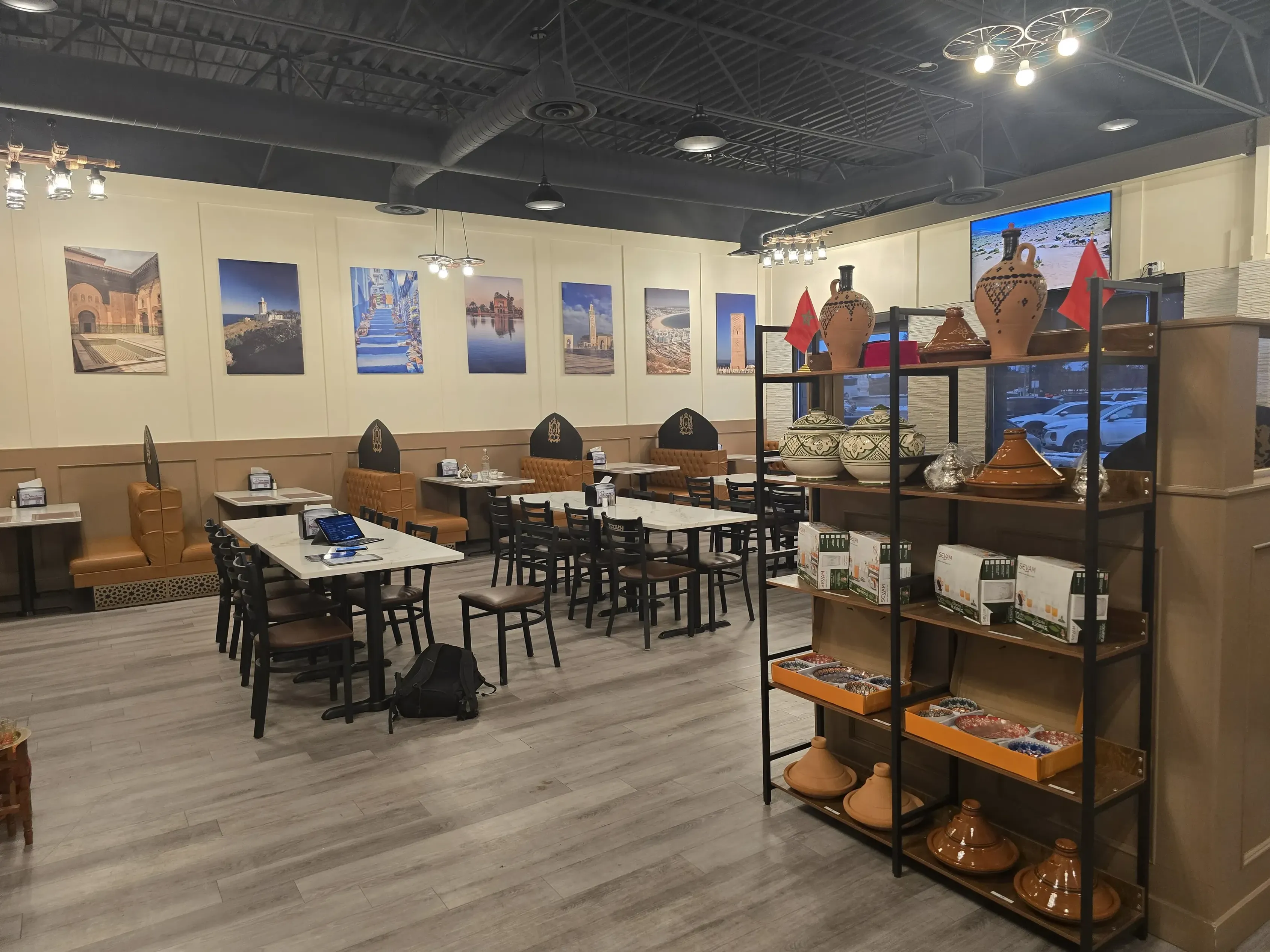 Tajine House Restaurant interior at Mayfield Plaza in West Edmonton