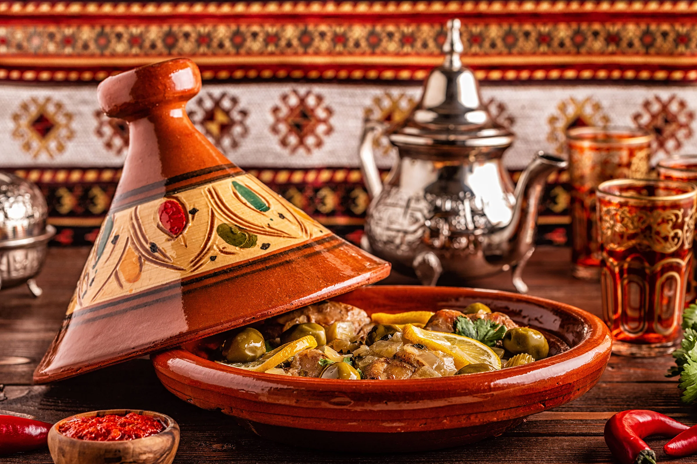 Tajine House Restaurant interior at Mayfield Plaza in Edmonton