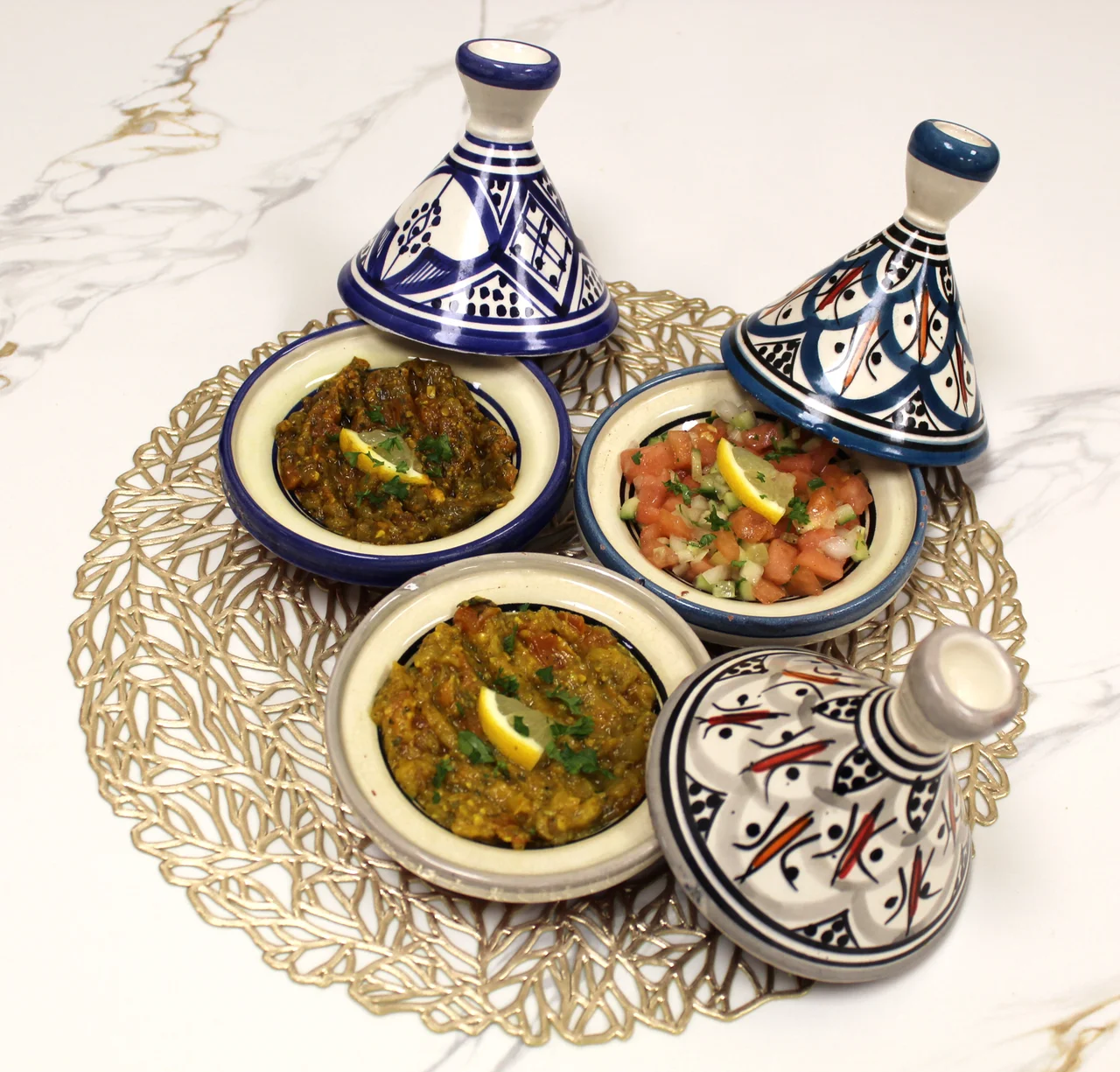 Mixed Salad at Tajine House Restaurant Edmonton - authentic Mixed Salad featuring tajines and appetizers